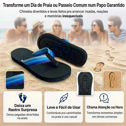 Chinelo Happy by Sheylla | Você Pisa, Ele Deixa o Recado